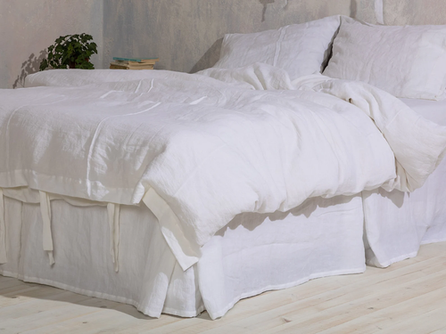 Linen Duvet Cover- White Washed Linen Duvet Cover-Linen bedding-Linen duvet cover-Available in any size.