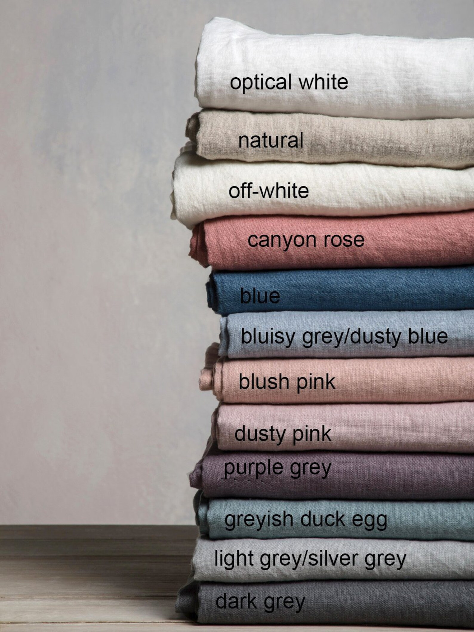 Linen pillowcases-Linen pillow cover-Set of two linen pillowcases-Washed pillow shams-Natural Flax linen pillowcases-Available in any sizes
