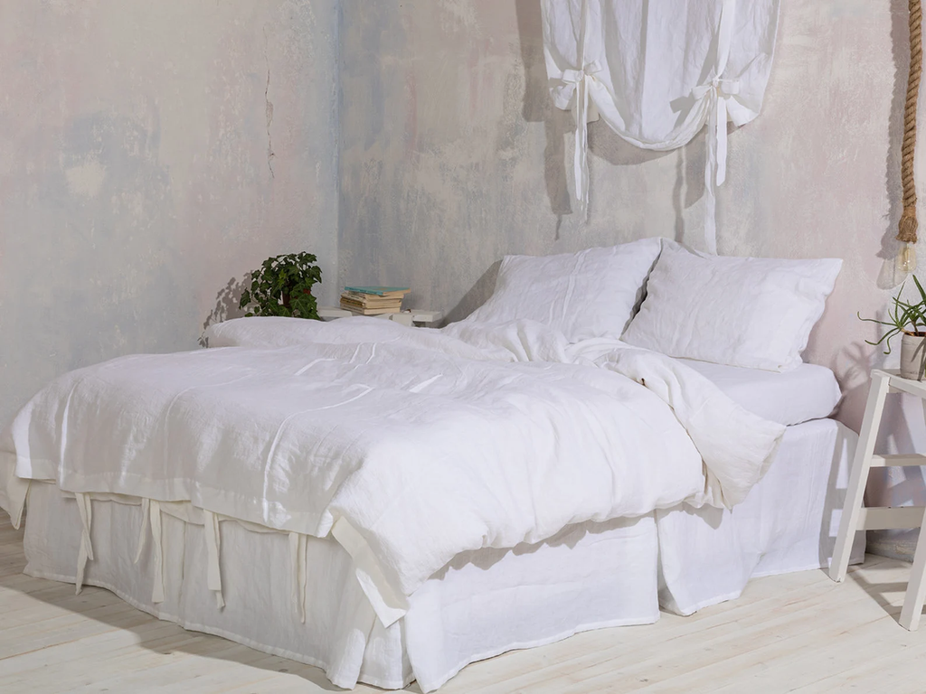 Linen Duvet Cover- White Washed Linen Duvet Cover-Linen bedding-Linen duvet cover-Available in any size.